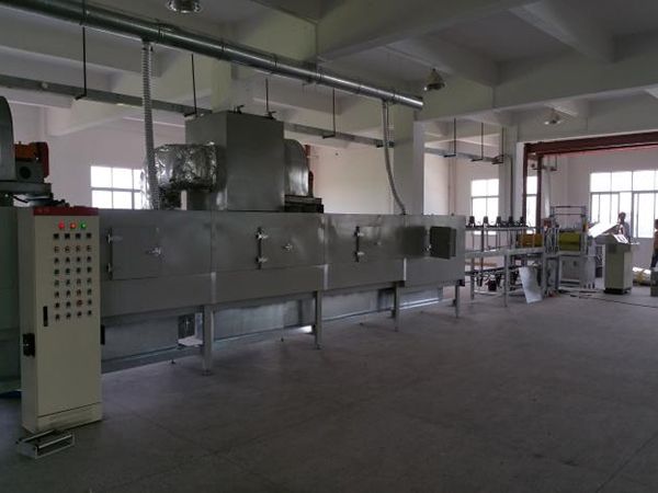Инфракрасная сушка, охлаждение, перемотка